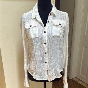 We The Free Cotton Button Down Size Medium